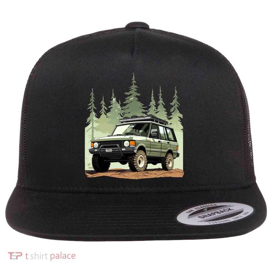 4x4 Rover Flat Bill Trucker Hat
