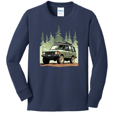 4x4 Rover Kids Long Sleeve Shirt