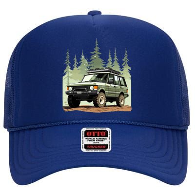 4x4 Rover High Crown Mesh Back Trucker Hat