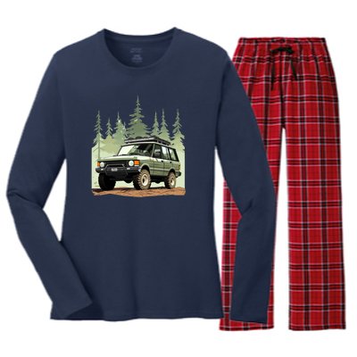 4x4 Rover Women's Long Sleeve Flannel Pajama Set 