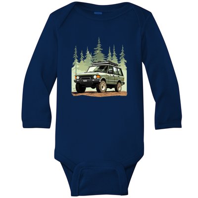 4x4 Rover Baby Long Sleeve Bodysuit