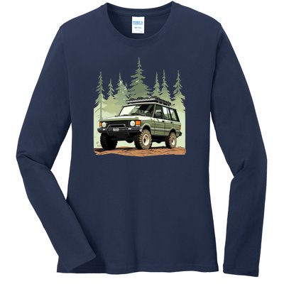 4x4 Rover Ladies Long Sleeve Shirt