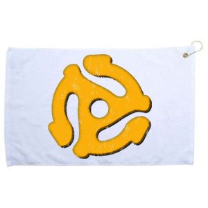 45 Record Adapter (Distressed) Grommeted Golf Towel