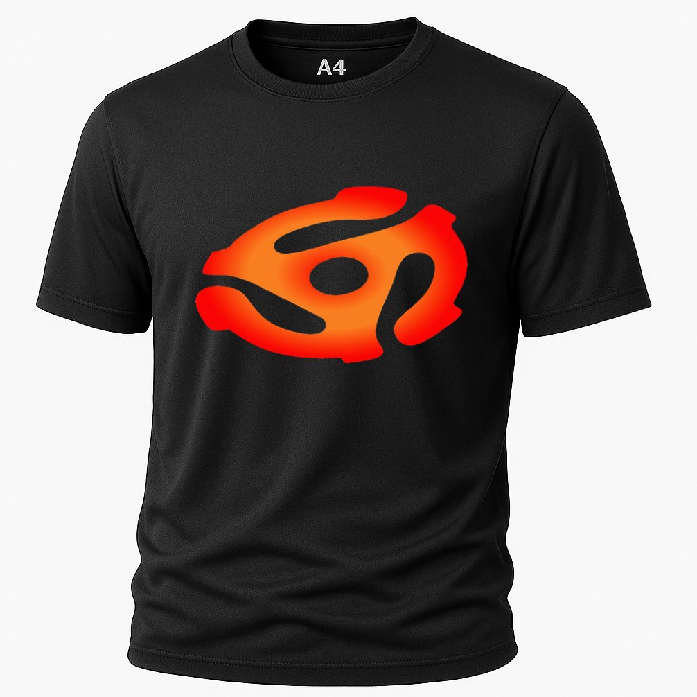 45 Rpm Adapter Vinyl Record Cooling Performance Crew T-Shirt