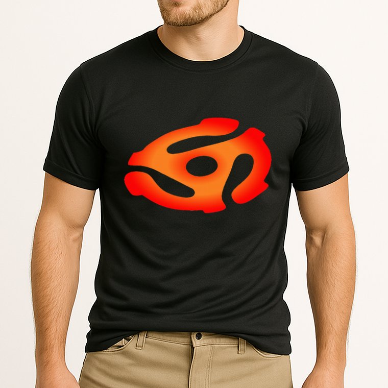 45 Rpm Adapter Vinyl Record Cooling Performance Crew T-Shirt