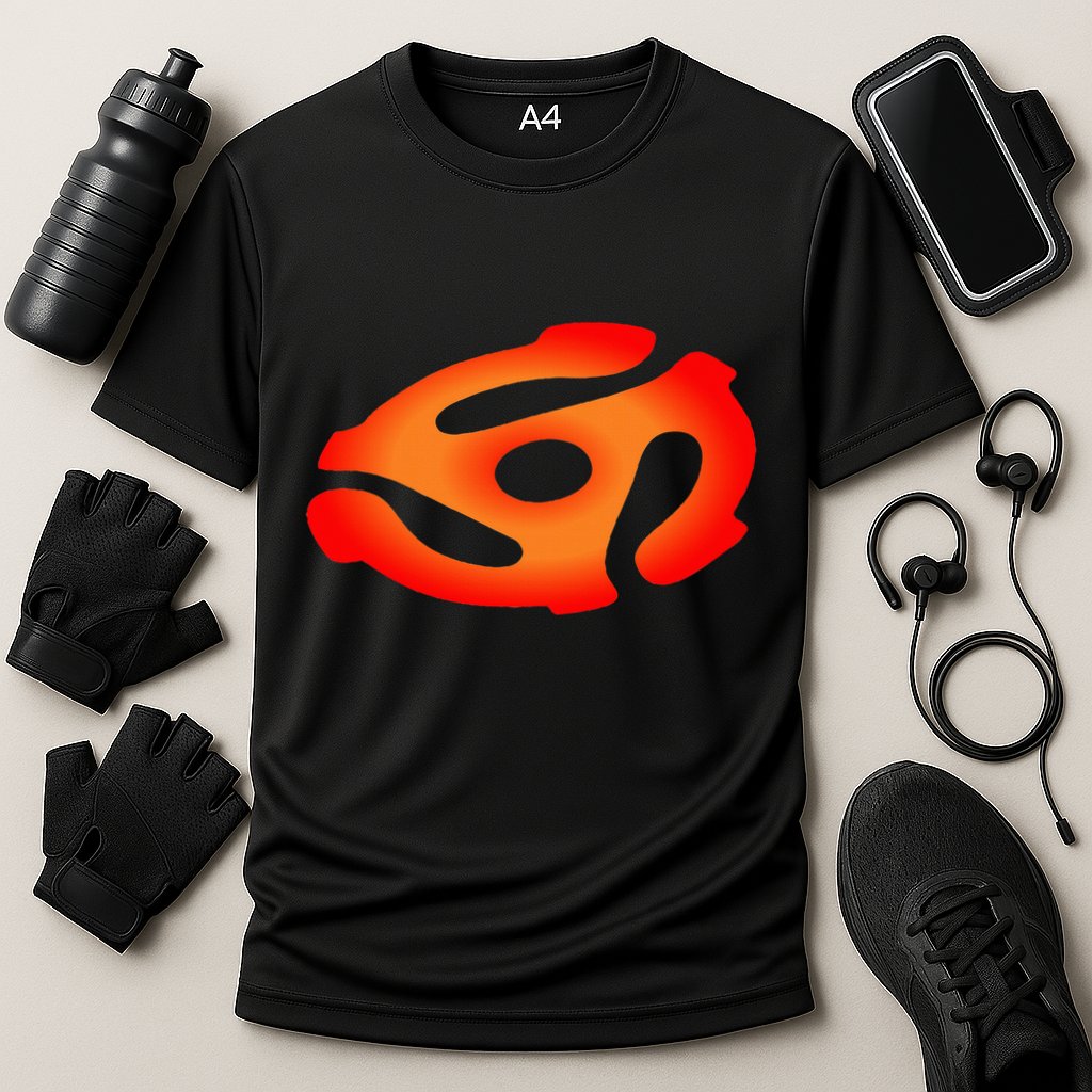 45 Rpm Adapter Vinyl Record Cooling Performance Crew T-Shirt