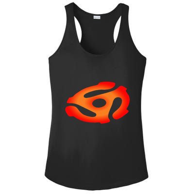 45 Rpm Adapter Vinyl Record Ladies PosiCharge Competitor Racerback Tank