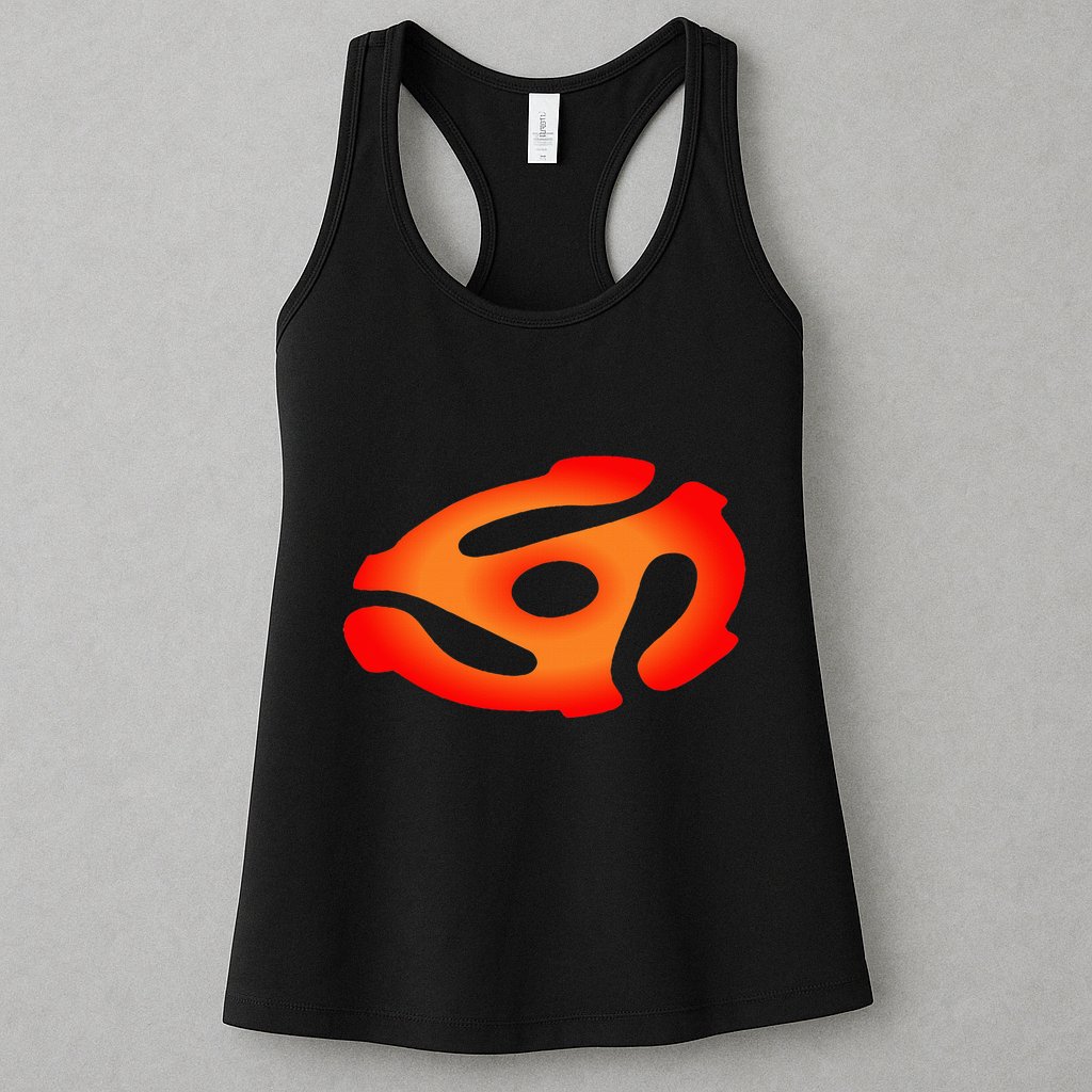 45 Rpm Adapter Vinyl Record Womens Tank Top