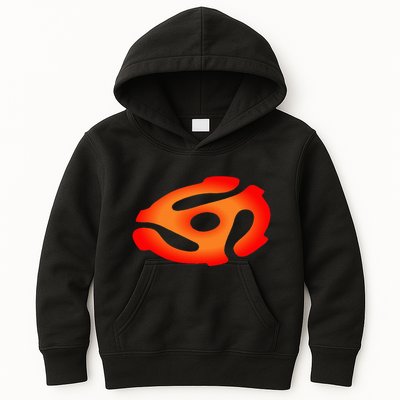 45 Rpm Adapter Vinyl Record Kids Hoodie