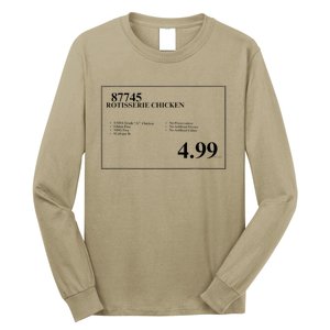 4.99 Rotisserie Chicken Sign  Long Sleeve Shirt