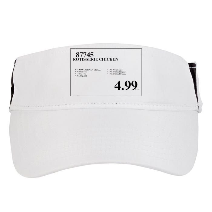 4.99 Rotisserie Chicken Sign Adult Drive Performance Visor