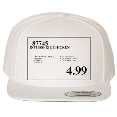 4.99 Rotisserie Chicken Sign Wool Snapback Cap