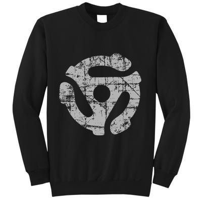 45 Rpm Record Adapter Turntable Sweatshirt