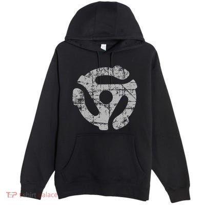 45 Rpm Record Adapter Turntable Premium Pullover Hoodie