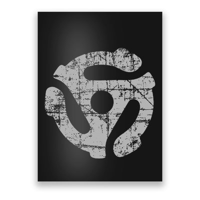 45 Rpm Record Adapter Turntable Poster