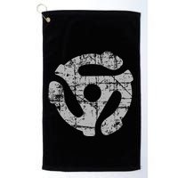 45 Rpm Record Adapter Turntable Golf Towel