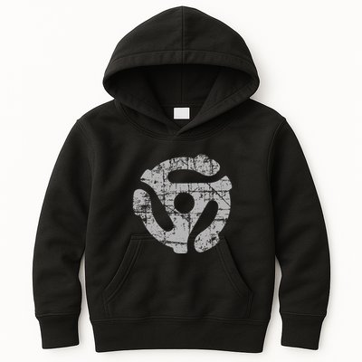 45 Rpm Record Adapter Turntable Kids Hoodie