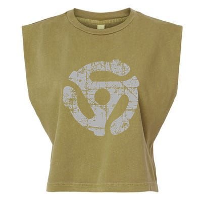 45 Rpm Record Adapter Turntable Garment-Dyed Women's Muscle Tee