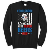 4 Score And 7 Beers Ago Made For A Patriotic 4th Of July Sweatshirt