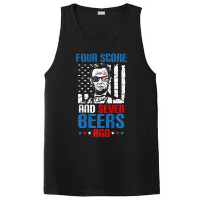 4 Score And 7 Beers Ago Made For A Patriotic 4th Of July PosiCharge Competitor Tank