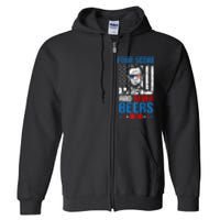 4 Score And 7 Beers Ago Made For A Patriotic 4th Of July Full Zip Hoodie