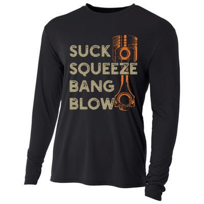 4 Stroke Cycle Suck Squeeze Bang Blow Piston Mechanic Cooling Performance Long Sleeve Crew