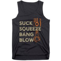 4 Stroke Cycle Suck Squeeze Bang Blow Piston Mechanic Tank Top