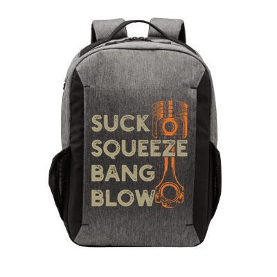 4 Stroke Cycle Suck Squeeze Bang Blow Piston Mechanic Vector Backpack