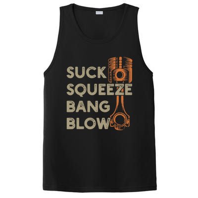 4 Stroke Cycle Suck Squeeze Bang Blow Piston Mechanic Gift PosiCharge Competitor Tank