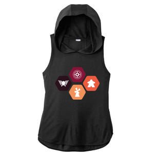 4x Scythe Minimalist Premium Ladies PosiCharge Tri-Blend Wicking Draft Hoodie Tank