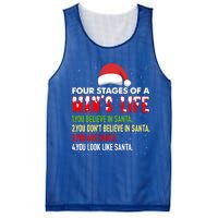 4 Stages Of Life Funny Santa Christmas Daddy Christmas Gift Mesh Reversible Basketball Jersey Tank