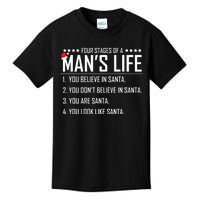 4 Stages Of A Man's LifeFunny SantaChristmas Gifts  Kids T-Shirt