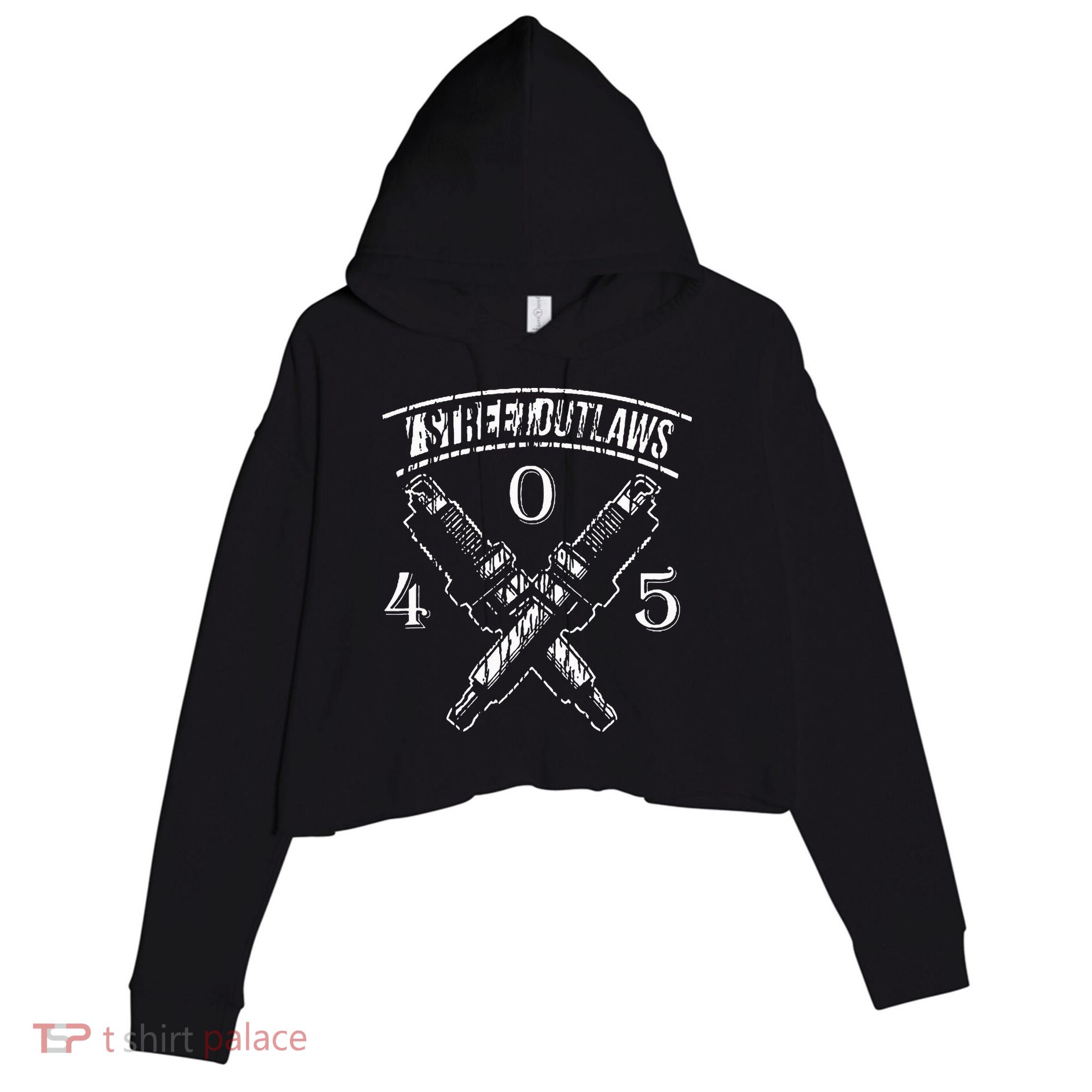 405 Street Outlaws Crop Fleece Hoodie