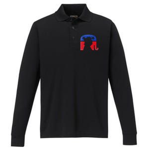 45 Squared Second Term Usa Performance Long Sleeve Polo