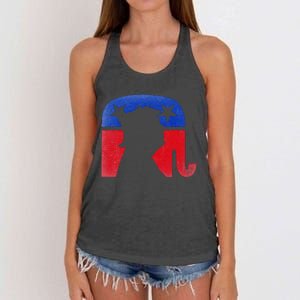 45 Squared Second Term Usa Women's Knotted Racerback Tank