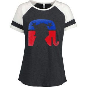 45 Squared Second Term Usa Enza Ladies Jersey Colorblock Tee