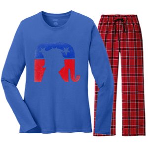 45 Squared Second Term Usa Women's Long Sleeve Flannel Pajama Set 