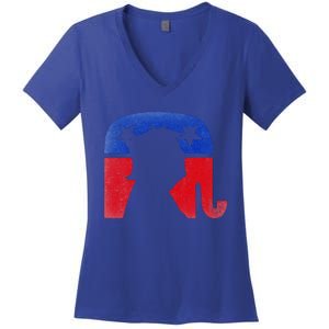 45 Squared Second Term Usa Women's V-Neck T-Shirt