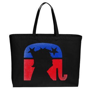 45 Squared Second Term Usa Cotton Canvas Jumbo Tote