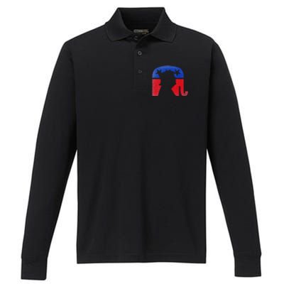 45 Squared Second Term Usa Vintage Performance Long Sleeve Polo