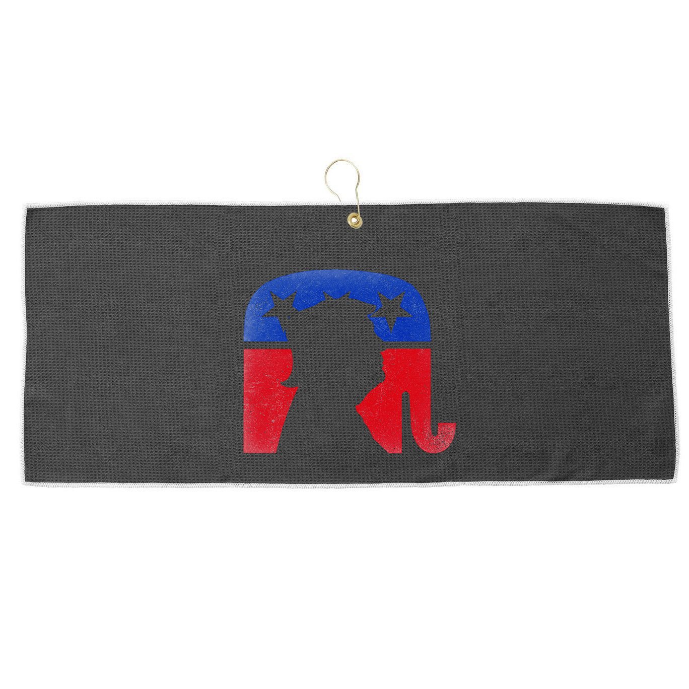 45 Squared Second Term Usa Vintage Large Microfiber Waffle Golf Towel