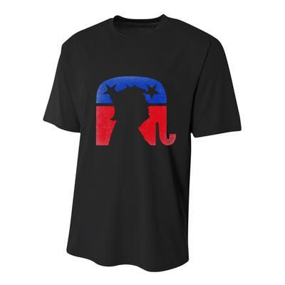 45 Squared Second Term Usa Vintage Youth Performance Sprint T-Shirt