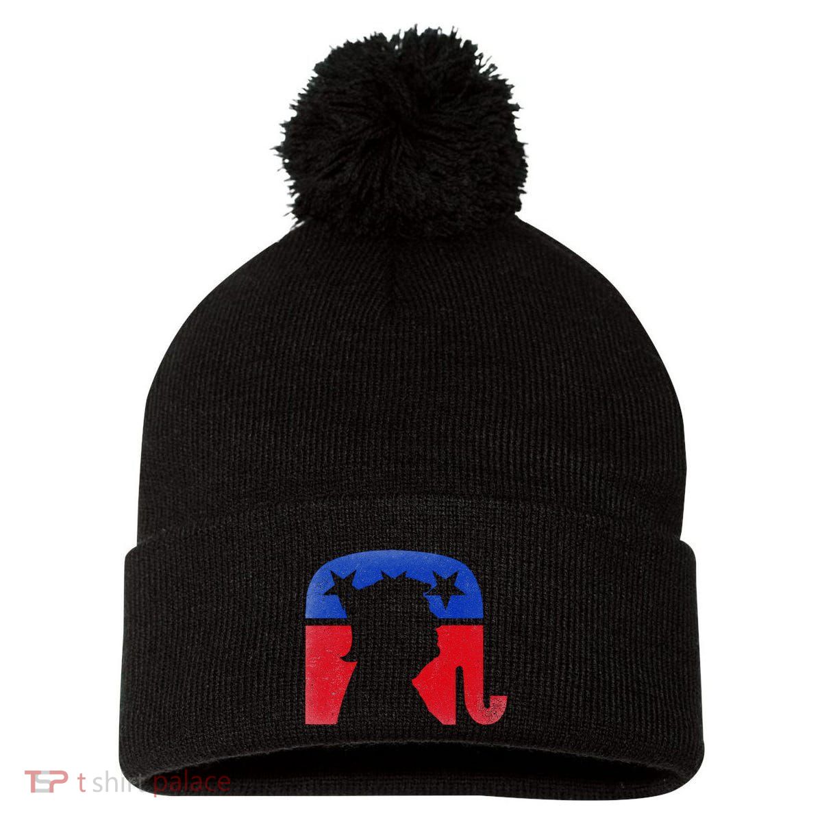 45 Squared Second Term Usa Vintage Pom Pom 12in Knit Beanie
