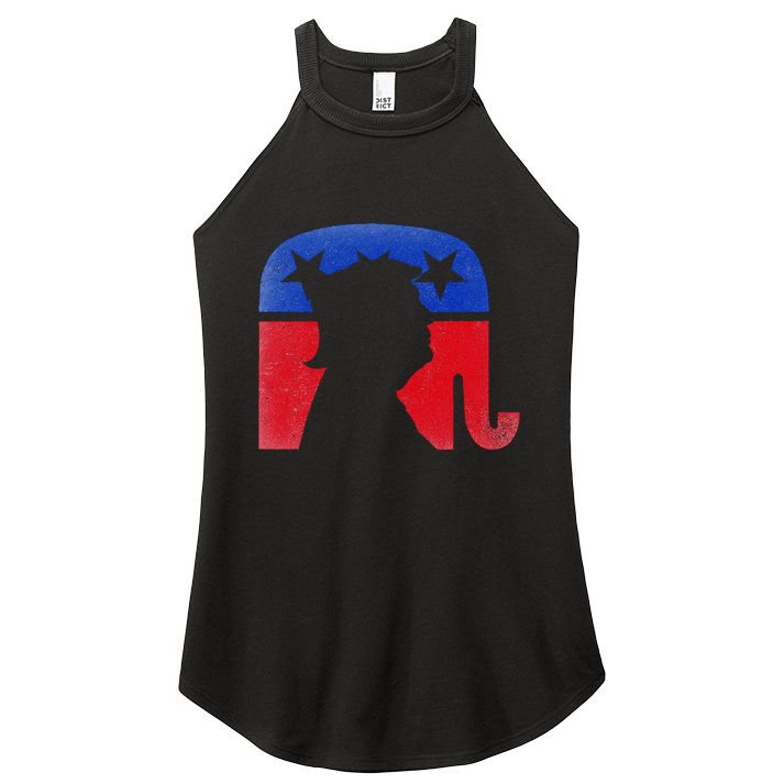 45 Squared Second Term Usa Vintage Women's Perfect Tri Rocker Tank