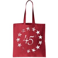 45 Squared Trump Betsy Ross Flag 2020 Second Term Tote Bag