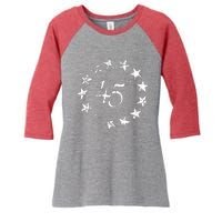 45 Squared Trump Betsy Ross Flag 2020 Second Term Women's Tri-Blend 3/4-Sleeve Raglan Shirt