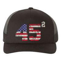 45 Squared Trump 2024 Second Term USA Vintage Pro American Yupoong Adult 5-Panel Trucker Hat