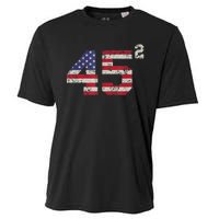 45 Squared Trump 2024 Second Term USA Vintage Pro American Cooling Performance Crew T-Shirt