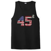 45 Squared Trump 2024 Second Term USA Vintage Pro American PosiCharge Competitor Tank