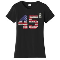 45 Squared Trump 2024 Second Term USA Vintage Pro American Women's T-Shirt